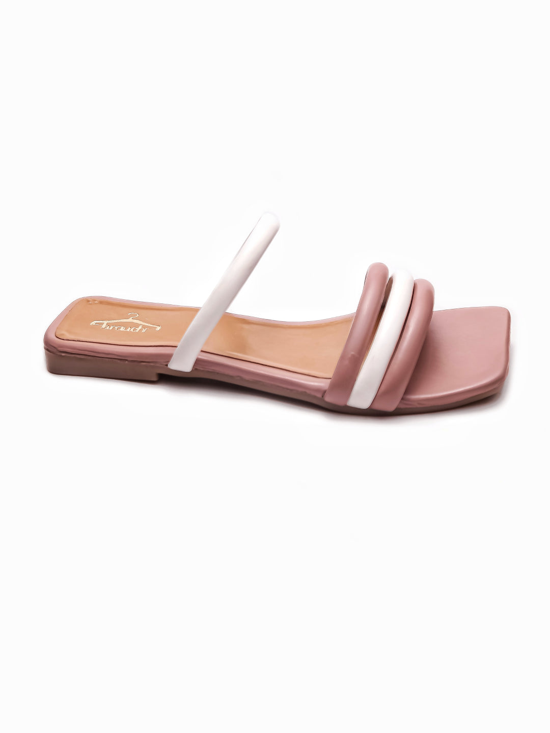 Brauch Women Peach Multistrap Flats