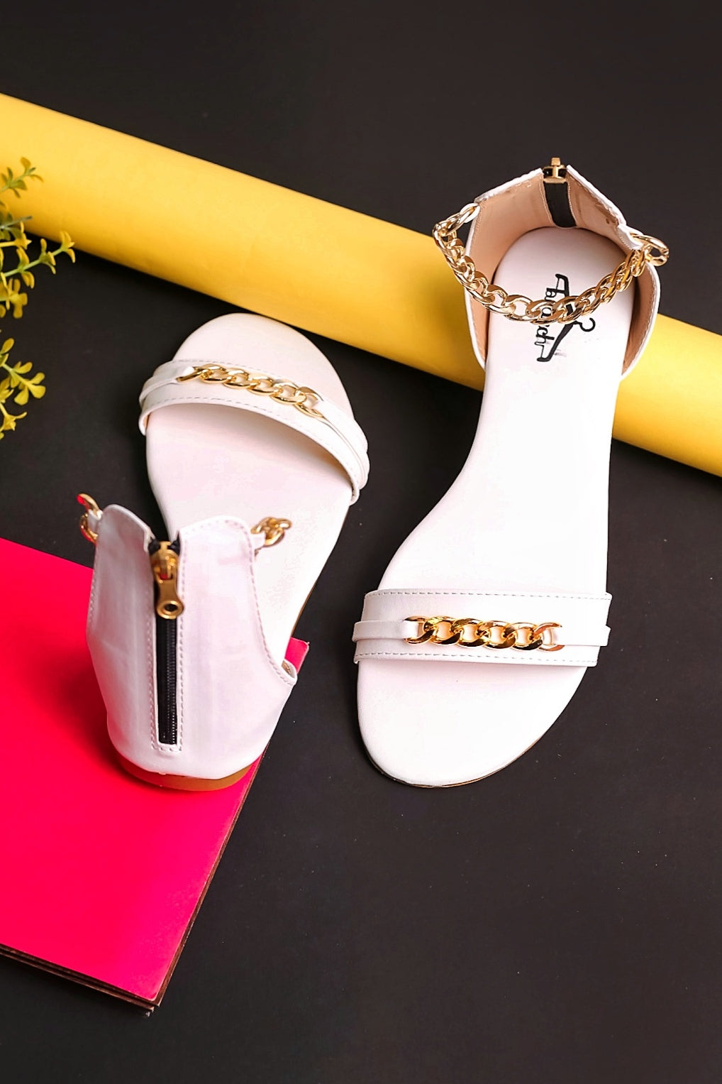 Flat sandals best sale with buckle