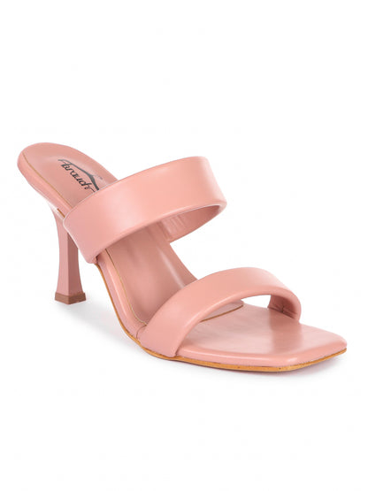 Brauch Women's Peach Solid Stiletto heels