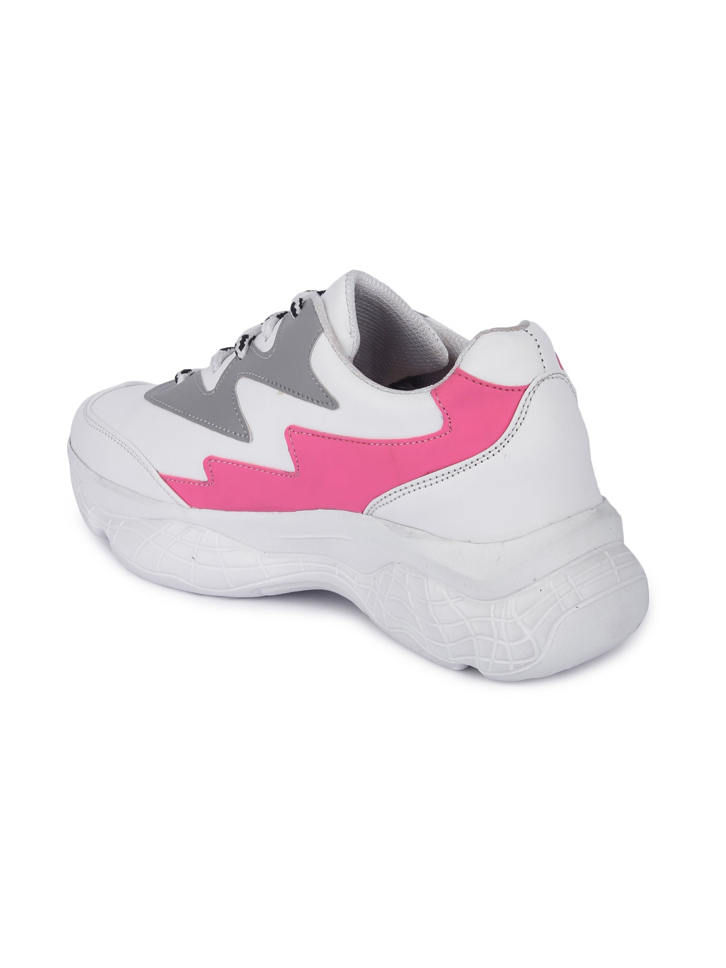 White & Pink Thunder Sneaker