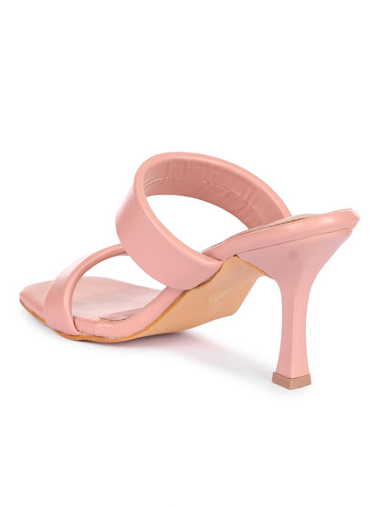 Brauch Women's Peach Solid Stiletto heels