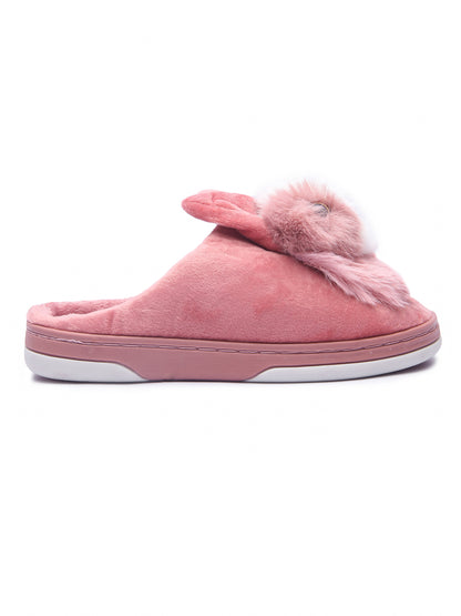 Brauch Women's Pink Cute Rabbit Winter Slippers