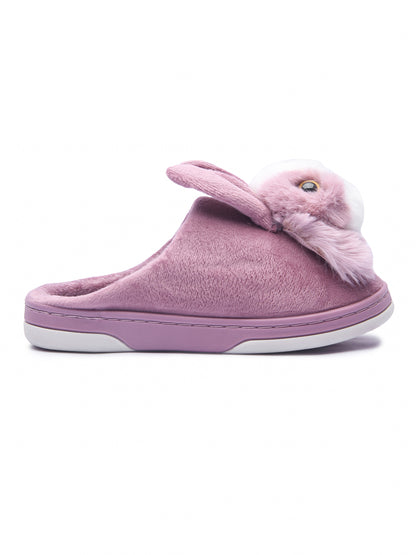 Brauch Women's Purple Cute Rabbit Winter Slippers