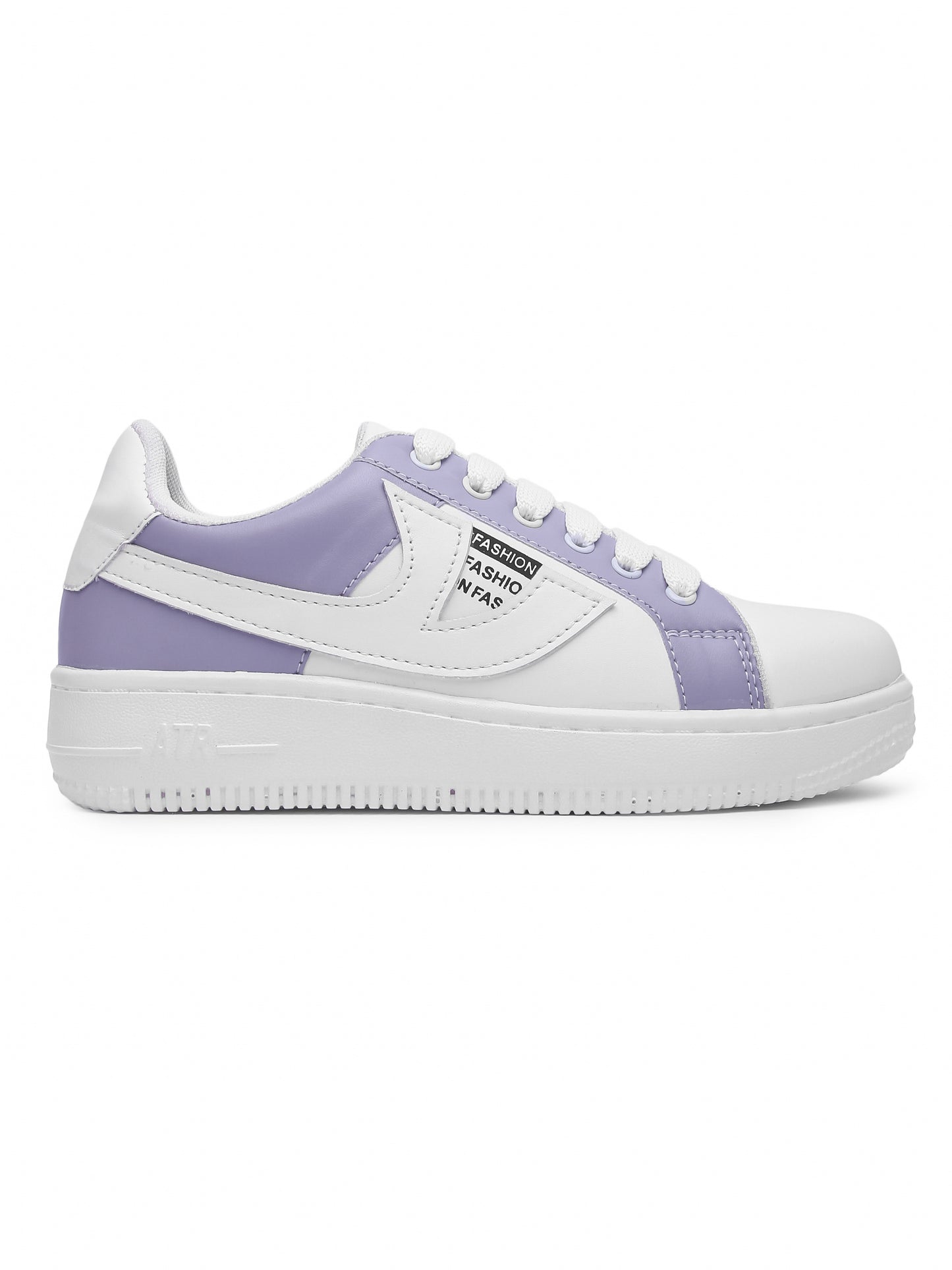 White & Lilac Hip Hop Casual Sneaker