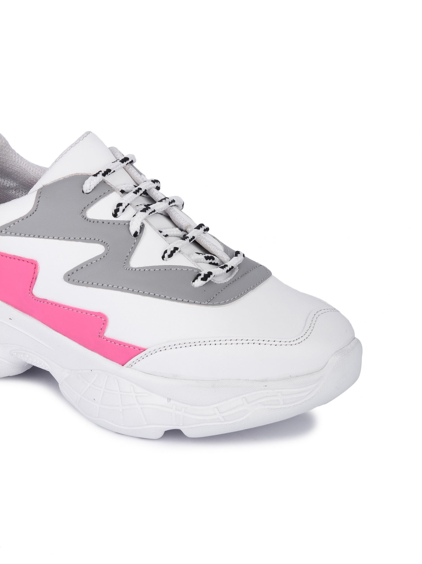 White & Pink Thunder Sneaker