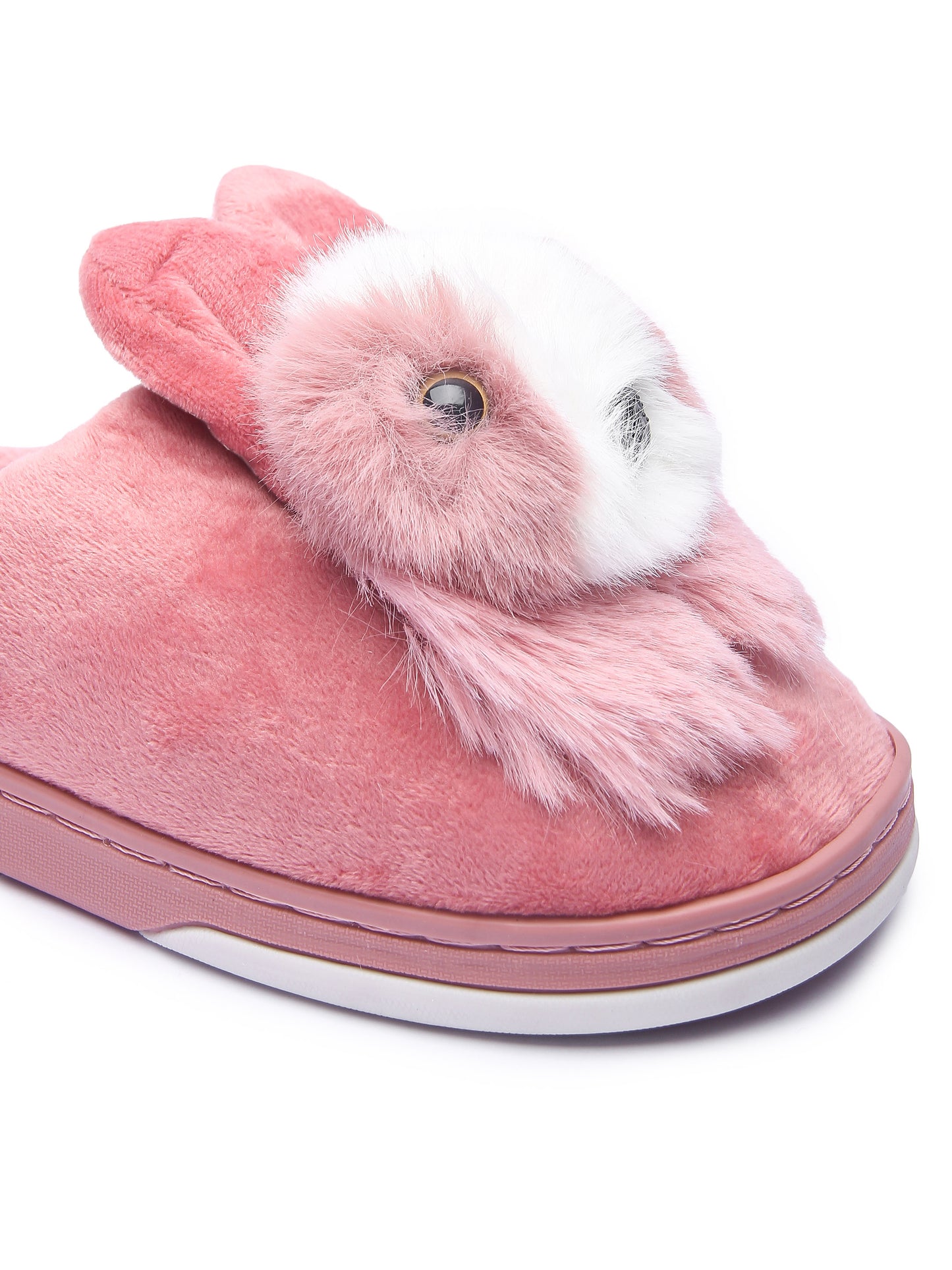 Brauch Women's Pink Cute Rabbit Winter Slippers