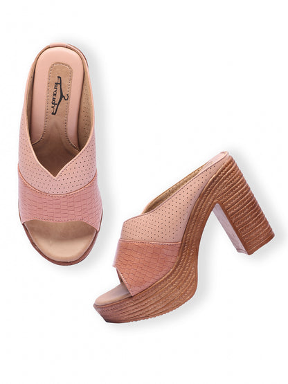 Brauch Peach Stylish High Platform Heel