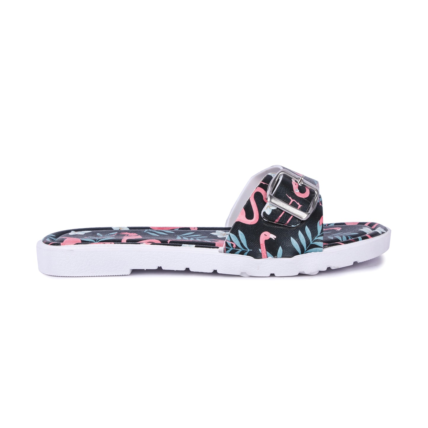 Brauch Women's Black Flamingo Belt Slides