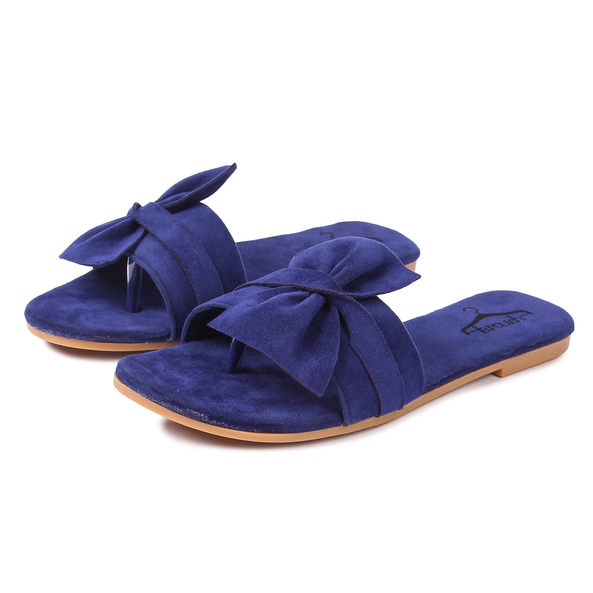 Womens blue online slippers