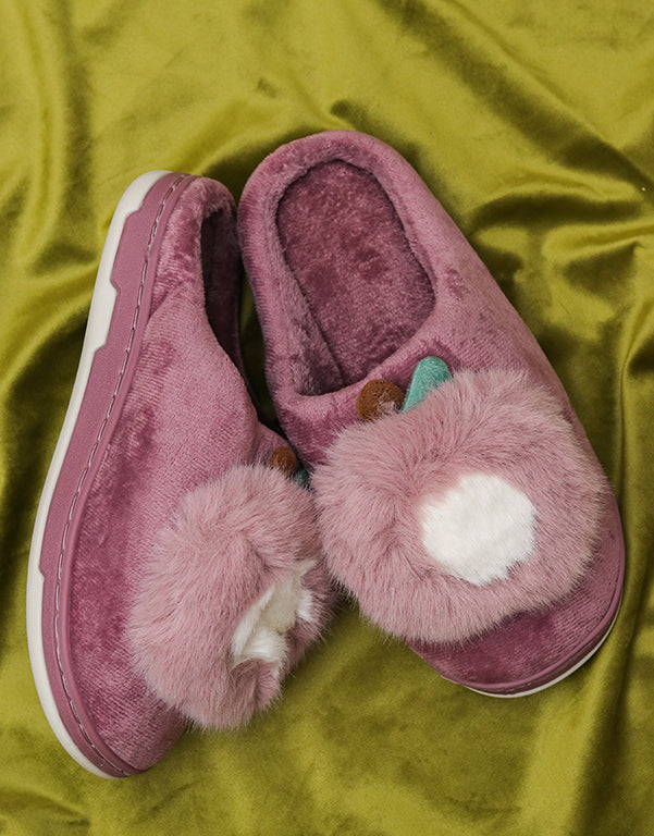 Brauch Women s Purple Apple Furry Winter Slippers brauch.in