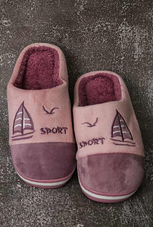 Brauch Women's Purple Boat Winter Slippers