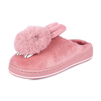 Brauch Women's Pink Cute Rabbit Winter Slippers