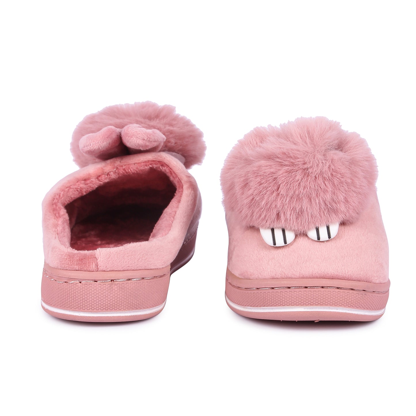 Brauch Women's Pink Cute Rabbit Winter Slippers