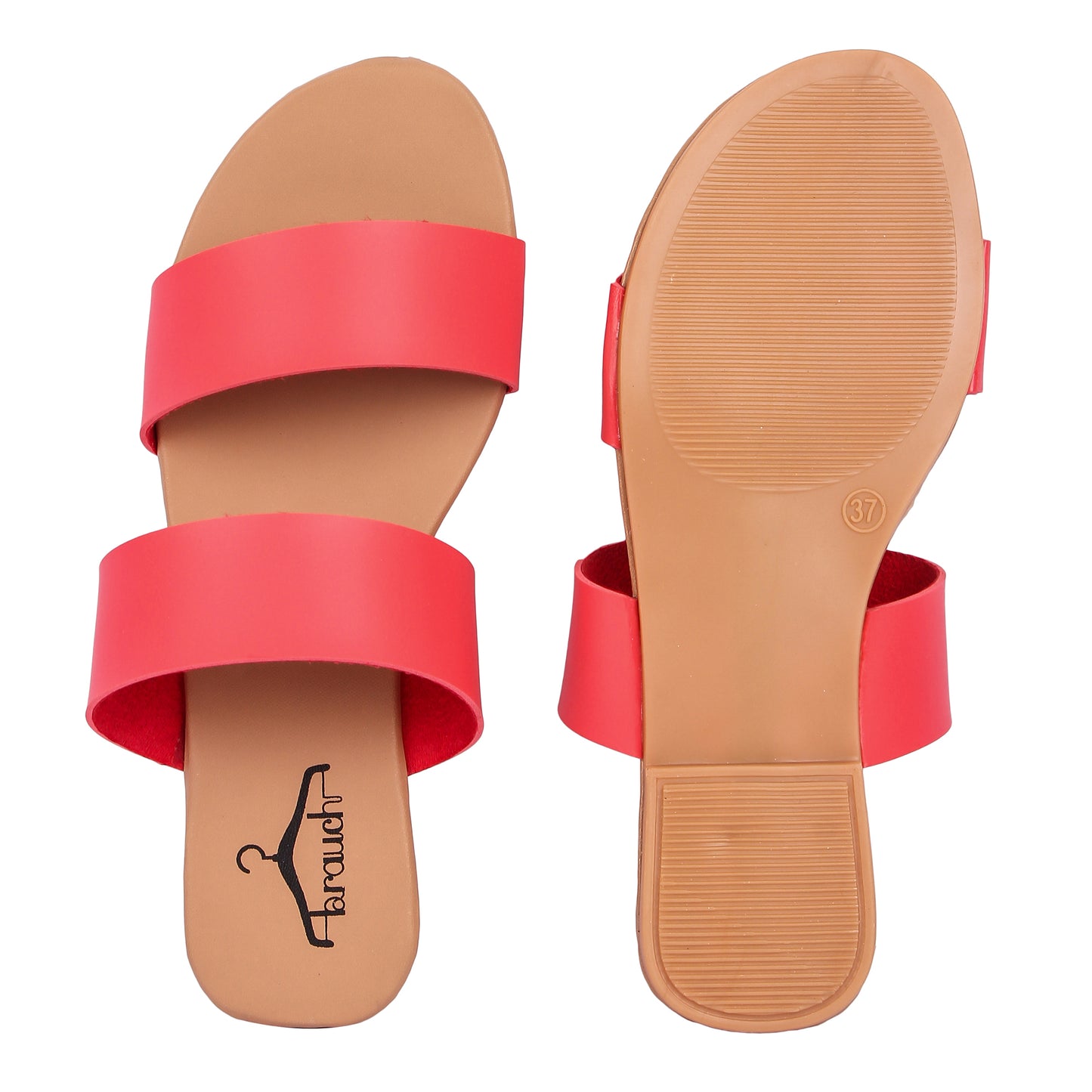 Brauch Women's Pink Strap Flats