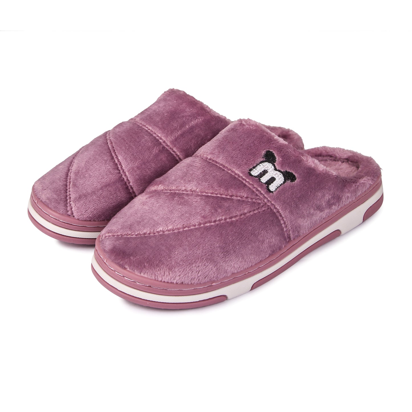 Brauch Women's Purple Cute Ear Warm Winter Slippers…