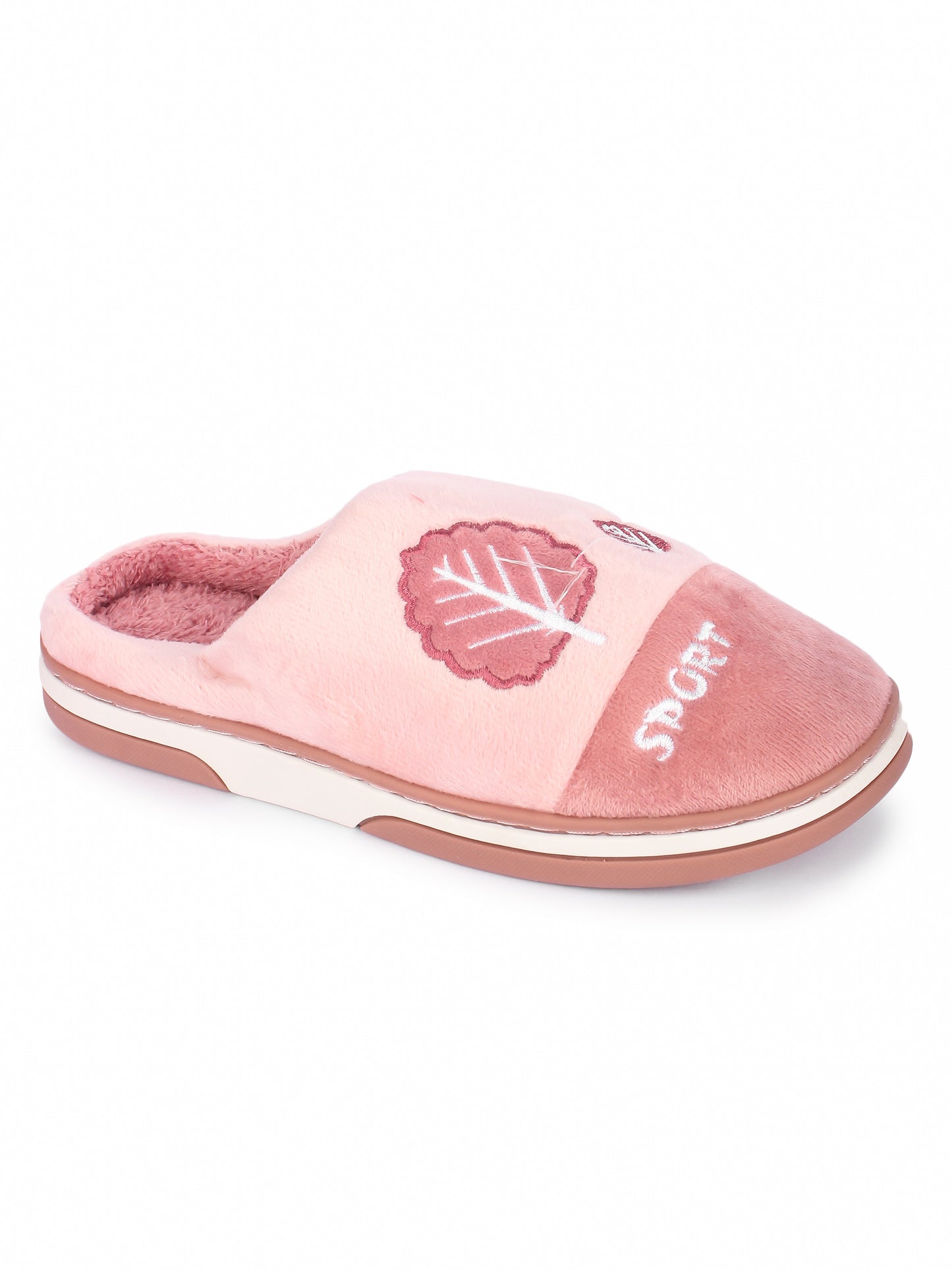 Brauch Women's Pink Tree Fur Winter Slippers