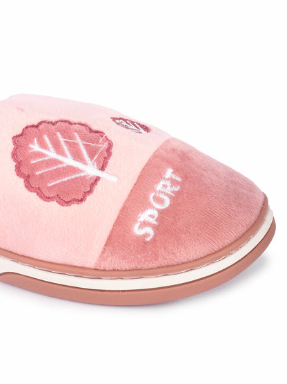 Brauch Women's Pink Tree Fur Winter Slippers