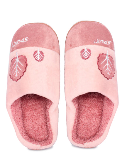 Brauch Women's Pink Tree Fur Winter Slippers