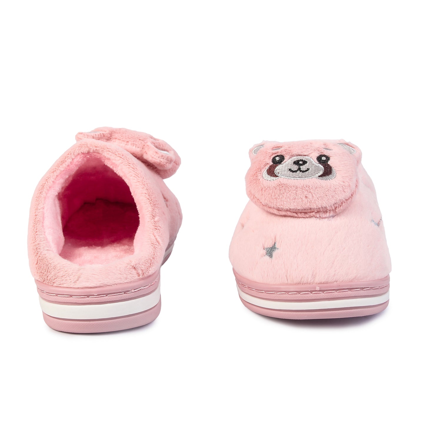 Brauch Women's Peach Panda Winter Slippers