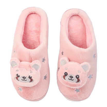 Brauch Women's Peach Panda Winter Slippers