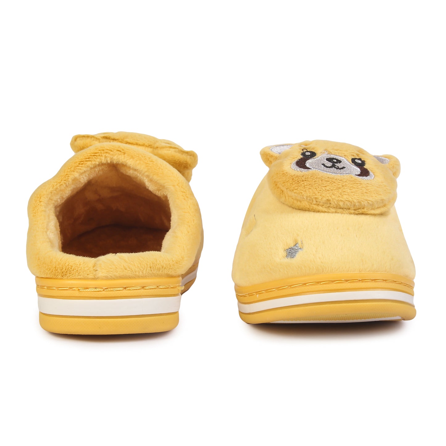 Brauch Women's Mustard Panda Winter Slippers