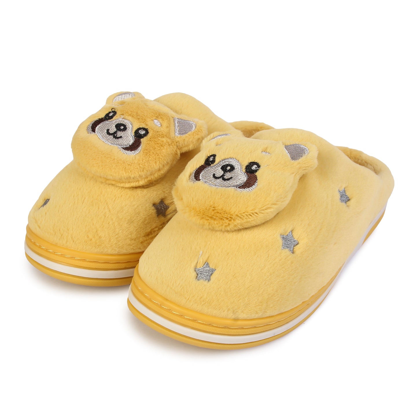 Brauch Women's Mustard Panda Winter Slippers