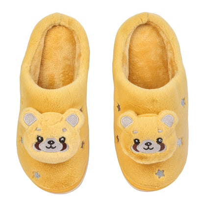 Brauch Women's Mustard Panda Winter Slippers
