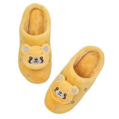 Brauch Women's Mustard Panda Winter Slippers