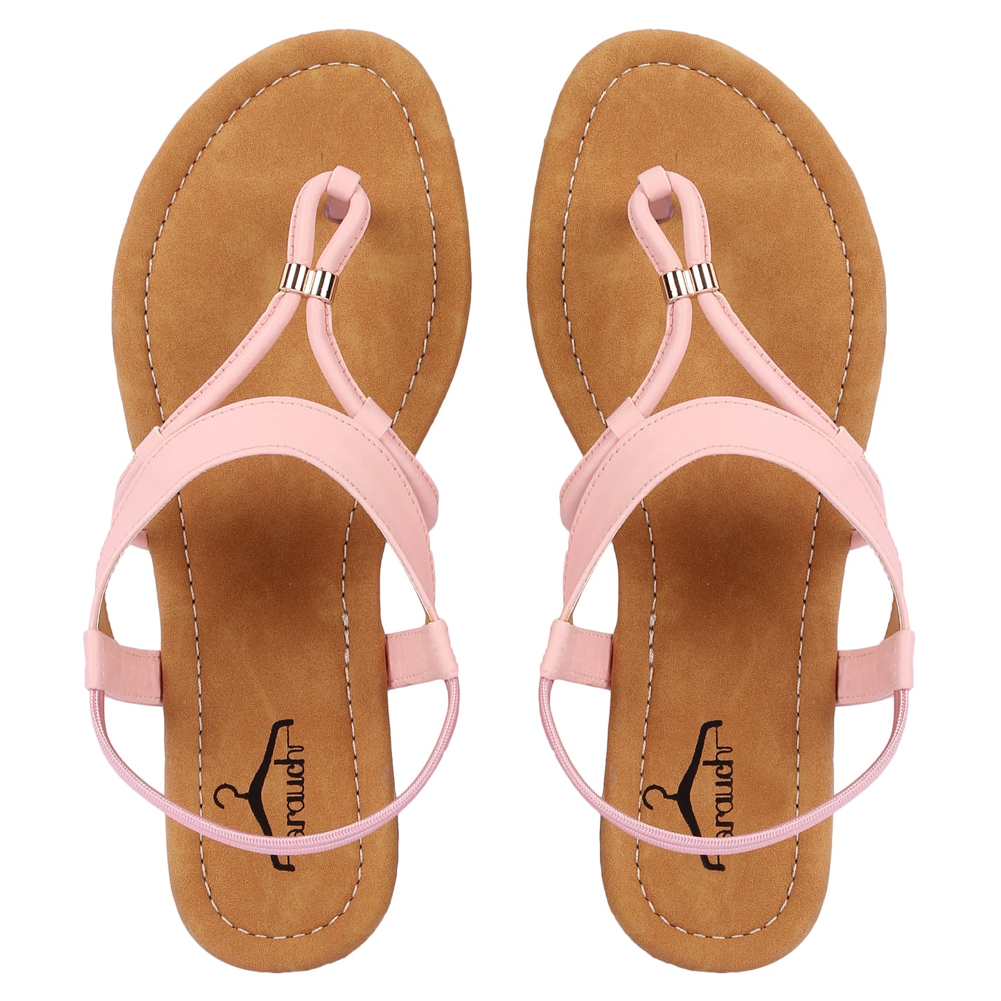 Brauch Women's Pink Thong Strap Sandal