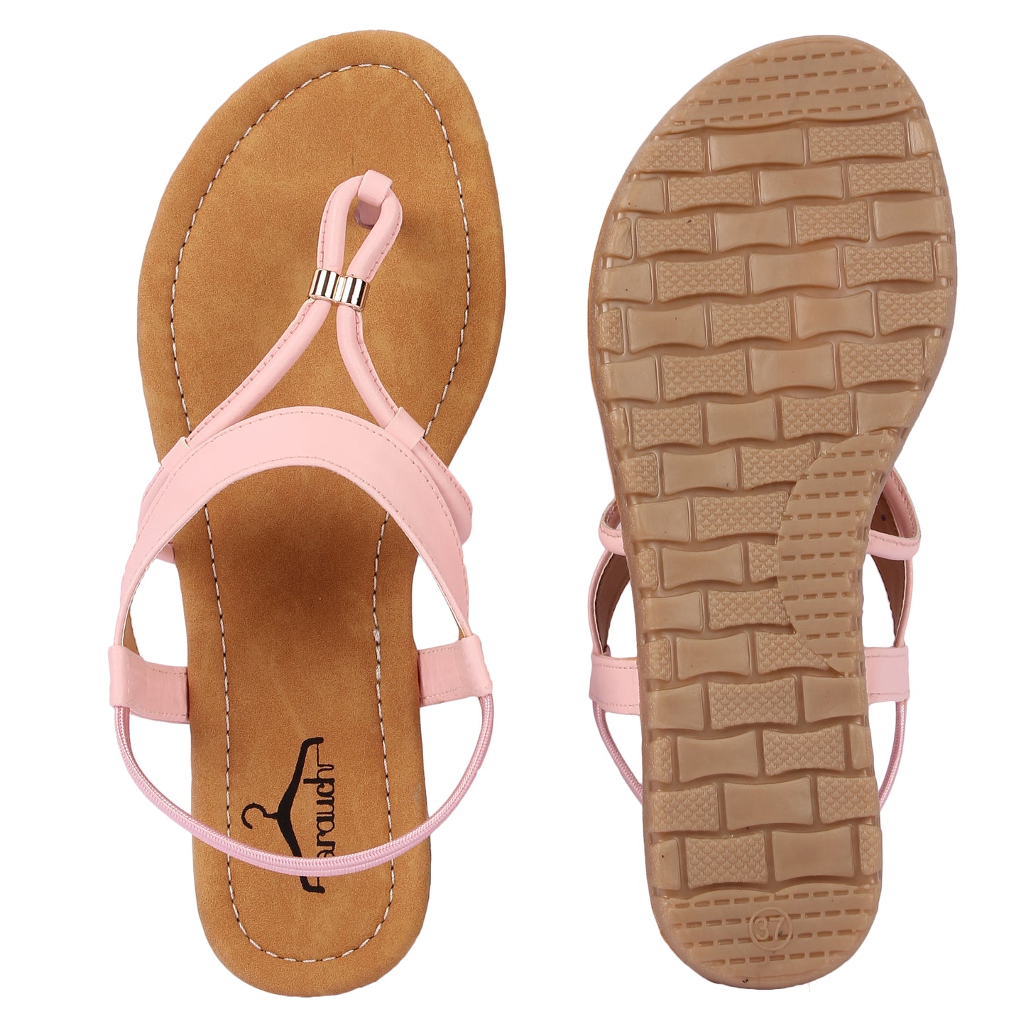 Brauch Women's Pink Thong Strap Sandal