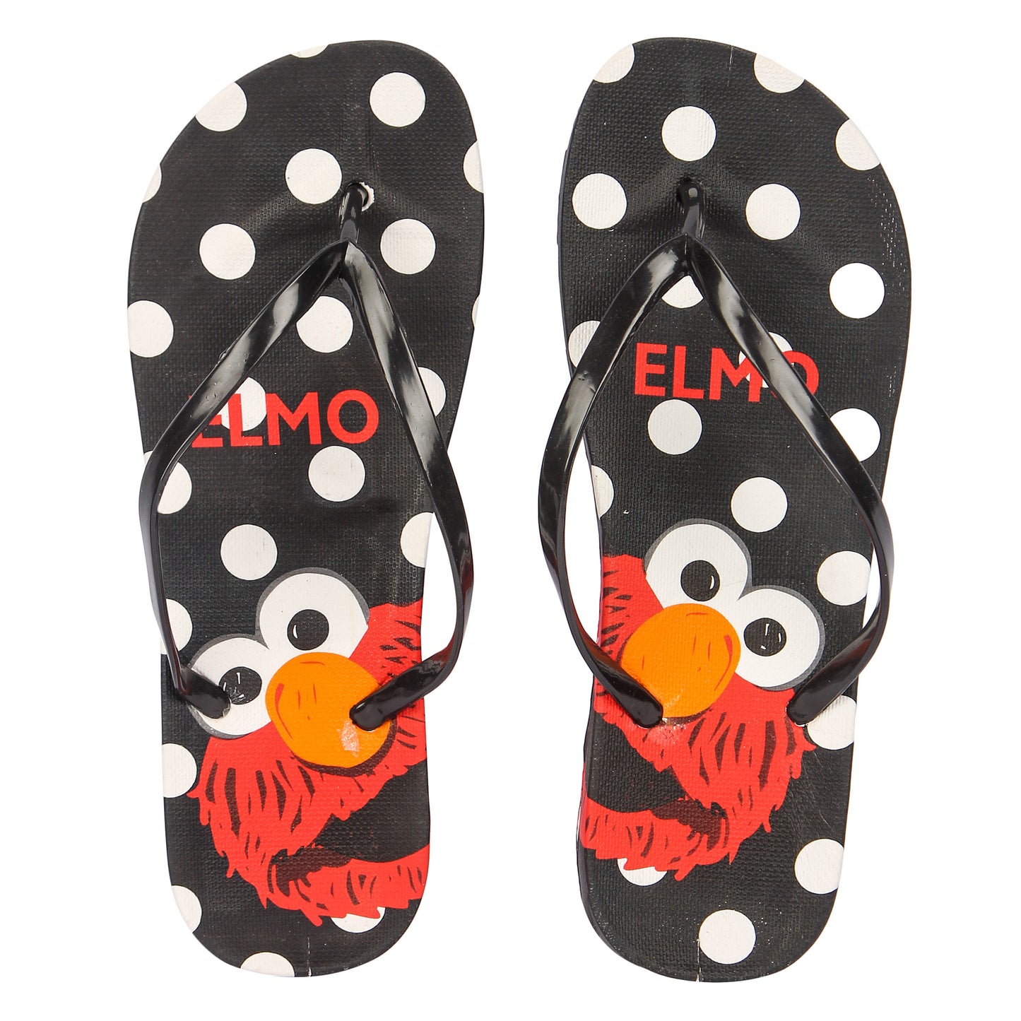 Brauch Women's Black Cute Elmo Slippers