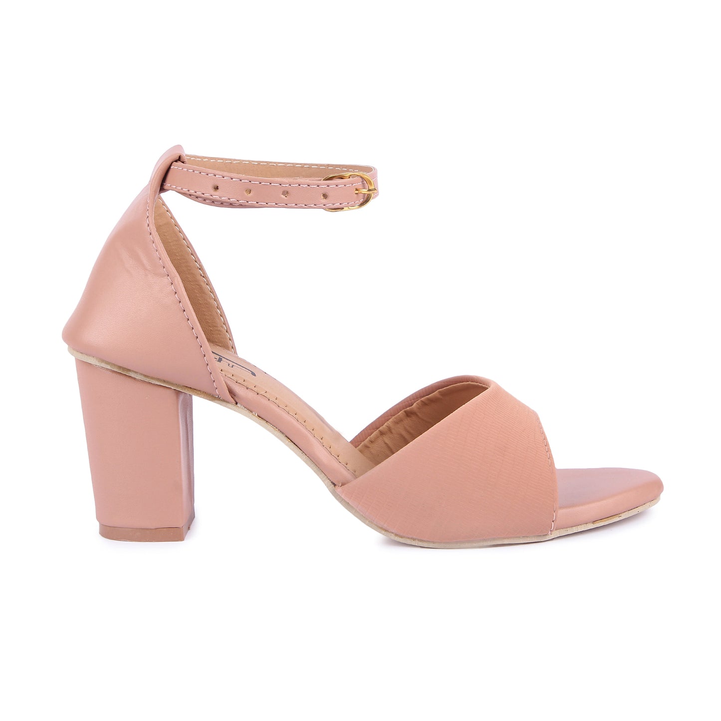 Brauch Women's Pink Patterned Block Heel